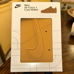 Nike Air Force 1 Card Wallet in Brown
